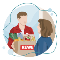Lebensmittel liefern lassen von REWE Zwingel