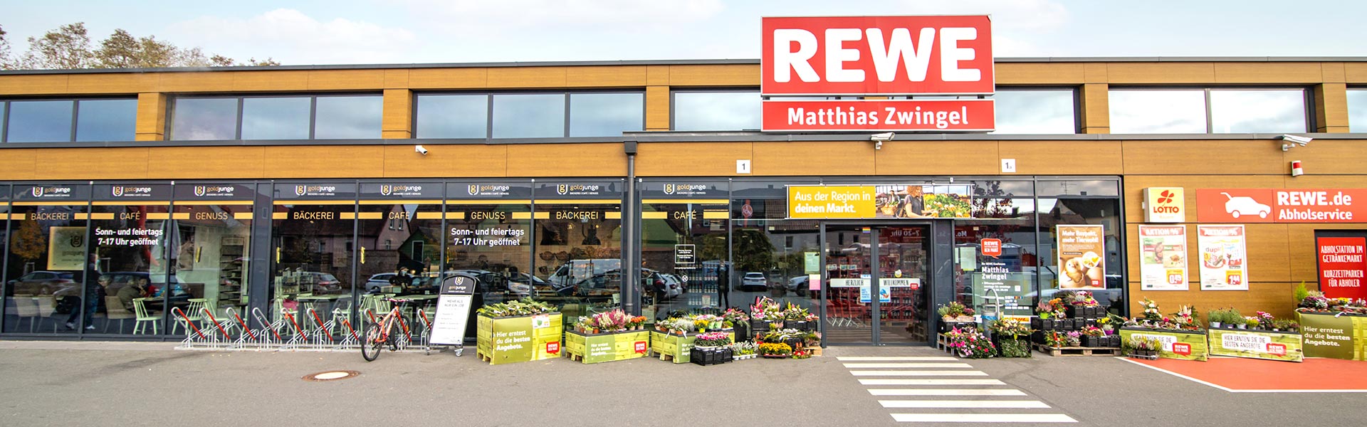 Supermarkt REWE Zwingel in Wilhersdorf